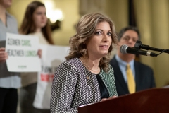 January 28, 2020: Senator Katie Muth  joins PennEnvironment at a Press Conference to releases the Trouble in the Air Report.