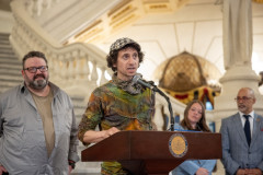 April 30, 2024 − State Sen. Katie Muth joined Physicians for Social Responsibility Pennsylvania, author Justin Nobel and several environmental advocacy groups, impacted residents and former industry workers at a press conference to discuss hazardous waste and worker safety in Pennsylvania. 