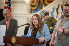 April 30, 2024 − State Sen. Katie Muth joined Physicians for Social Responsibility Pennsylvania, author Justin Nobel and several environmental advocacy groups, impacted residents and former industry workers at a press conference to discuss hazardous waste and worker safety in Pennsylvania. 