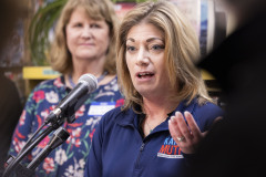 April 1, 2024: Sen. Muth joined local officials and volunteers for a groundbreaking ceremony at the Honey Brook Community Library in Honey Brook Township, Chester County.  With a $1.15 million state grant secured by Sen. Muth, the library will double its size and make upgrades to the current building including a new ventilation system, meeting spaces and restrooms. 