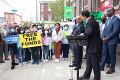 May 12, 2022: Senator Muth joins colleagues for a  “No More Excuses” education funding rally outside the more than century-old Francis Scott Key Elementary School in South Philadelphia today to demand Harrisburg use a record $8 billion revenue surplus to address school funding disparities.