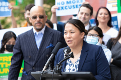 May 12, 2022: Senator Muth joins colleagues for a  “No More Excuses” education funding rally outside the more than century-old Francis Scott Key Elementary School in South Philadelphia today to demand Harrisburg use a record $8 billion revenue surplus to address school funding disparities.