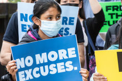 May 12, 2022: Senator Muth joins colleagues for a  “No More Excuses” education funding rally outside the more than century-old Francis Scott Key Elementary School in South Philadelphia today to demand Harrisburg use a record $8 billion revenue surplus to address school funding disparities.