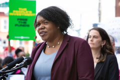 May 12, 2022: Senator Muth joins colleagues for a  “No More Excuses” education funding rally outside the more than century-old Francis Scott Key Elementary School in South Philadelphia today to demand Harrisburg use a record $8 billion revenue surplus to address school funding disparities.
