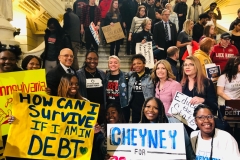 March 27, 2019: Senator Katie Muth joined  hundreds of Pennsylvania State System of Higher Education students, legislators from the House and Senate,  education officials and advocates at a rally to push for free college through Pennsylvania Promise.