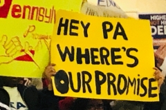 March 27, 2019: Senator Katie Muth joined  hundreds of Pennsylvania State System of Higher Education students, legislators from the House and Senate,  education officials and advocates at a rally to push for free college through Pennsylvania Promise.