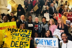 March 27, 2019: Senator Katie Muth joined  hundreds of Pennsylvania State System of Higher Education students, legislators from the House and Senate,  education officials and advocates at a rally to push for free college through Pennsylvania Promise.
