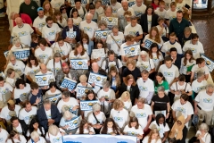 June 19, 2019:  State Senator Katie Muth was joined by several hundred people at a rally calling for 100 percent renewable energy to Pennsylvania by 2050.