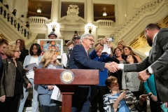 April 10, 2019: Senator Katie Muth joins colleagues to introduce legislation to abolish the statute of limitations for a list of sexual offenses, regardless of whether the victim was a child or adult when the crime occurred.