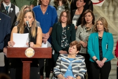 April 10, 2019: Senator Katie Muth joins colleagues to introduce legislation to abolish the statute of limitations for a list of sexual offenses, regardless of whether the victim was a child or adult when the crime occurred.