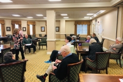 April 5, 2019: Senator Muth hosts  “Coffee with Katie” at Shannondell Valley Forge while her team assists Constituents during their monthly mobile office hours.