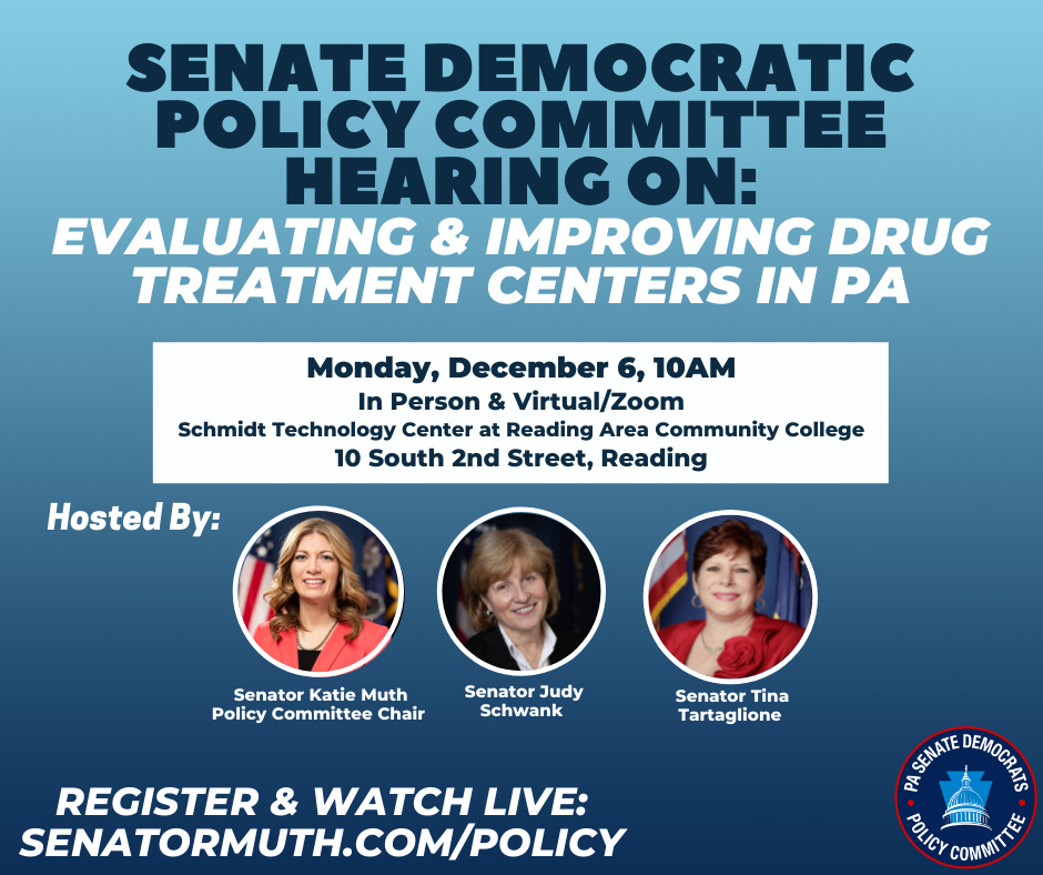 Policy Hearing - Drug Treatment Facility Reform