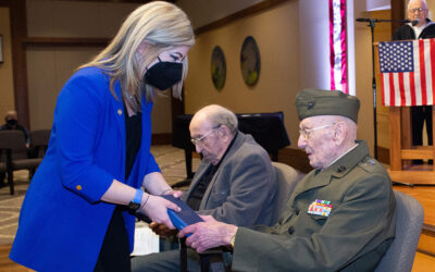 Senator Muth Presents Local Veterans with Korean Ambassador for Peace Medals
