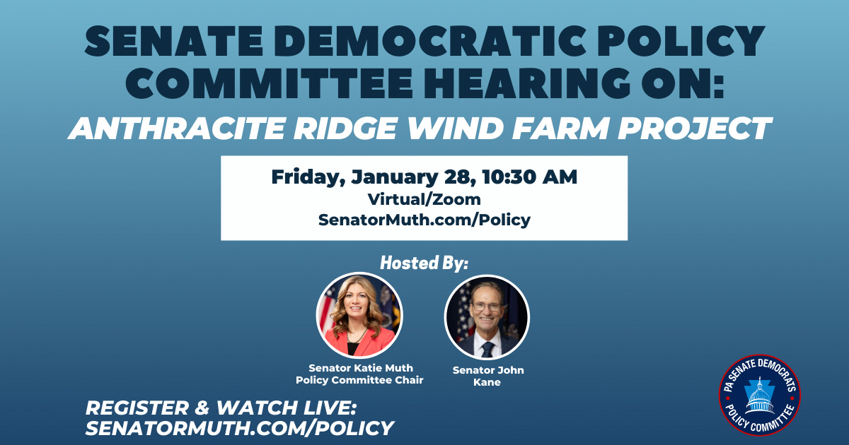 Policy Hearing Anthracite Ridge Wind Farm Project - January 28, 2022