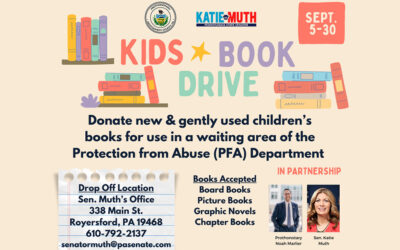 Sen. Muth, MontCo Prothonotary Hosting September Book Drive 