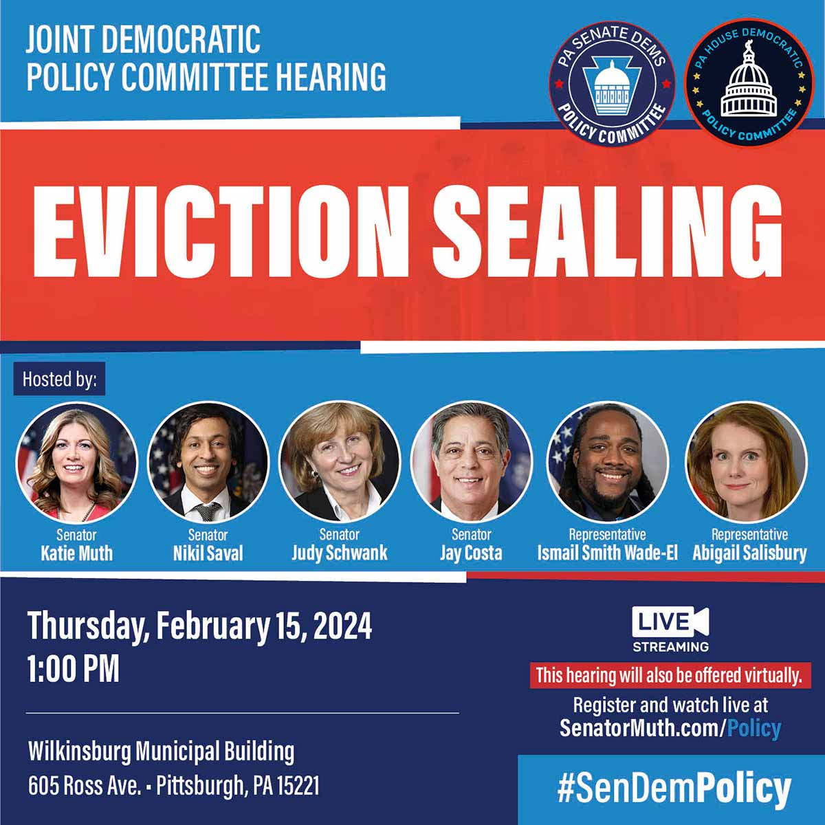 Policy Hearing - Eviction Sealing - Febrero 15, 2023