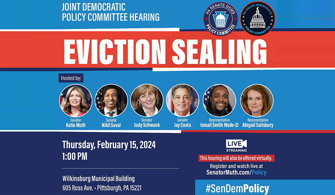 Policy Hearing - Eviction Sealing - February 15, 2023