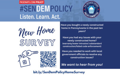 Senate Democratic Policy Committee Launches Survey for New Homeowners 