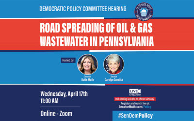 ADVISORY: Policy Committee to Host Virtual Hearing on Impacts of Road Spreading of Oil and Gas Waste Next Week