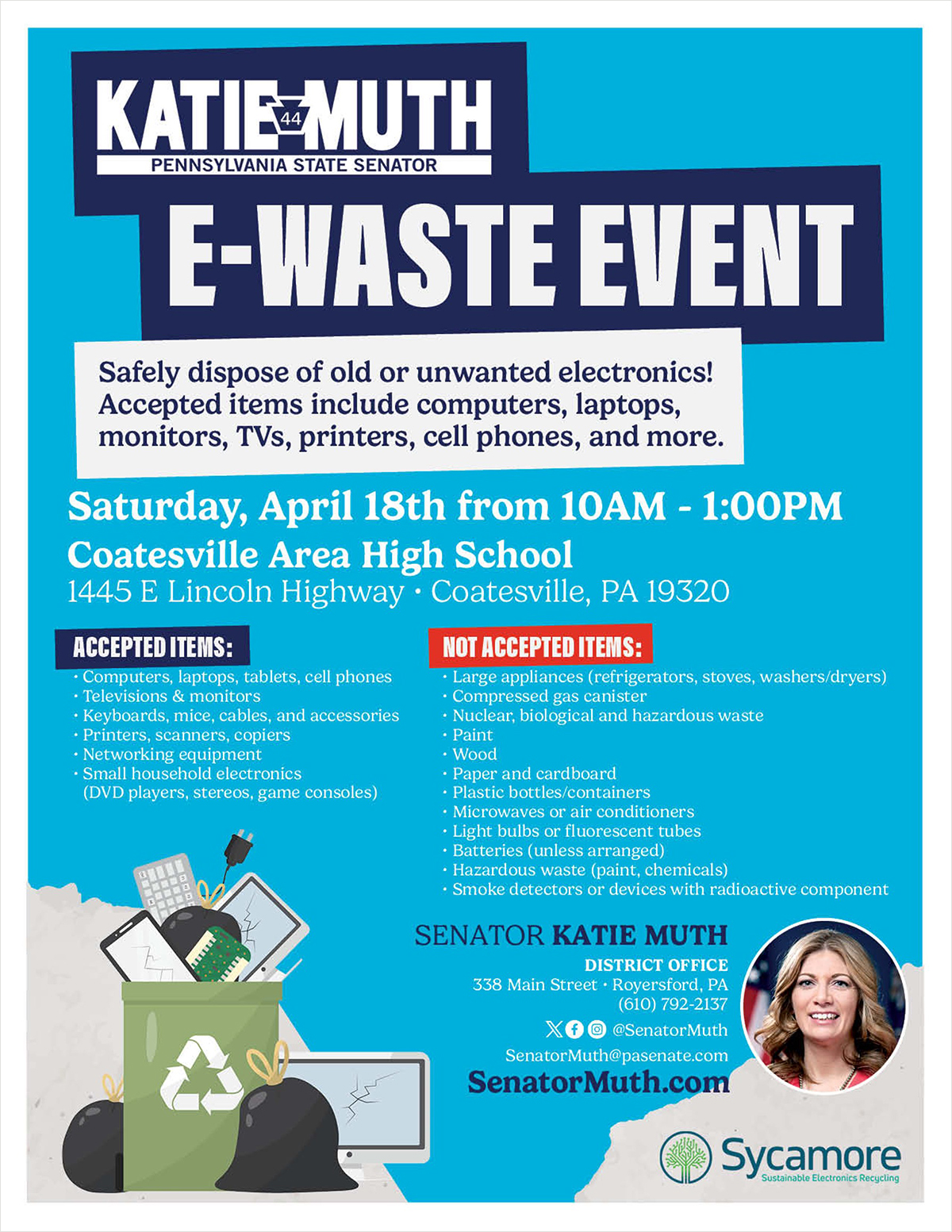 E-Waste Recycling Event - April 18, 2026
