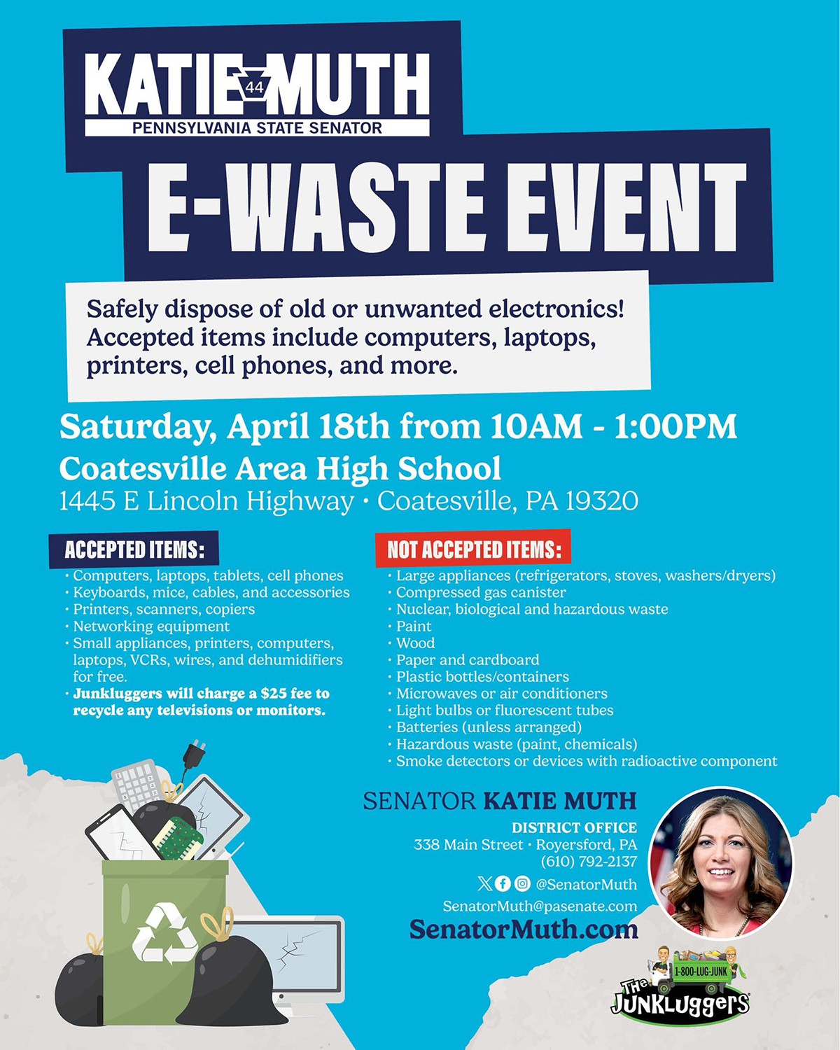 E-Waste Recycling Event - April 18, 2026