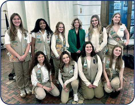 Girl Scouts Host Troop PA at State Capitol