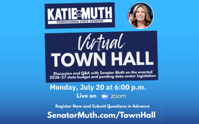 Sen. Muth to Host Virtual Town Hall on Monday Night to Discuss Budget, Data Center Issues
