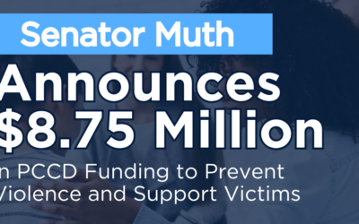 Sen. Muth Announces Over $8.7 Million in PCCD Funding to Support Victims